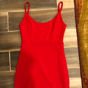 Sexy, fitted, red cocktail dress